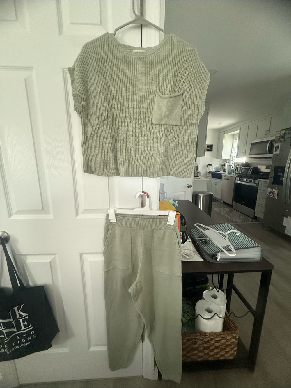 Sincerely Jules Olive Green Knit Top and Jogger Set